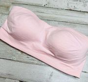 NEW Victoria's Secret Bandeau Bra 34B Light Pink Padded Strapless Barbiecore