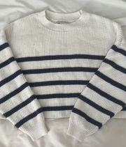 Cropped Striped Sweater