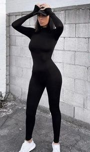 NEW Sexy Black Long Sleeve Backless Jumpsuit Sz M