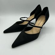 Colin Stuart Black High Heels Pointed Toes with Front Strap Size 8 B17B