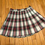 Aerie Skirt Size Large Pleated Preppy Plaid Academia School Girl NWOT