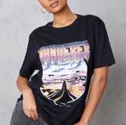 Pretty Little Thing  Wanderer Oversized T-Shirt Black Small