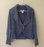 United States Sweater | Blue Knit Cardigan Sweater