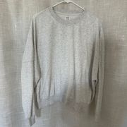 Gray Crew Neck Sweatshirt 