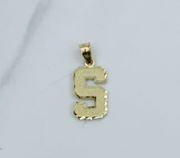 ❤️ Real 10k Gold Small Initial Pendant 