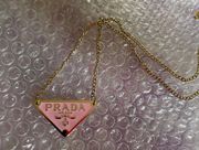 Repurposed Pendant Triangle Necklace