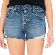 NWT KUT FROM THE KLOTH Jane High Waist Exposed Button Fly Cutoff Denim Shorts