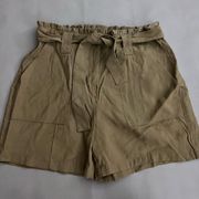 Nine West Paperbag Waist Shorts with tie: L