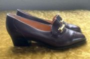 HUSH PUPPIES WOMENS SIZE 7.5 M brown LOW HEEL DRESS SHOES