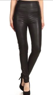 Black Faux Leather Leggings