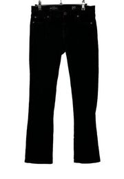 J Crew Matchstick Jeans Size 27 Short Black Straight Leg Low Rise Stretch