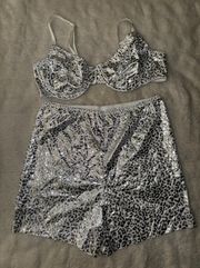 Rave Metallic Two Piece Set 