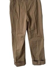 Pre Owned Women’s Larry Levine Stretch Pants Khaki Sz 12