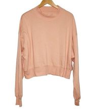 Flirtitude Active Plus Size Cropped Sweatshirt Innocent Peach XXL NWT