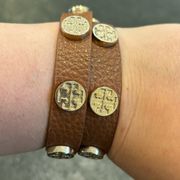 Tory Burch Leather Wrap Bracelet