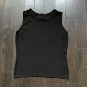 Black Sleeveless Tank Top