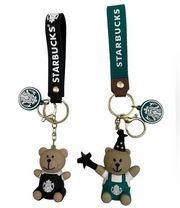 2 PCs of Starbucks keychain set