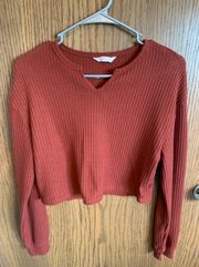 Waffle Knit Sweater