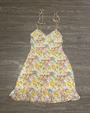 Ruffle Hem Floral Mini Dress