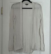 Express White Open Front Cardigan Size  Small Lightweight Spring Summer