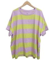 3X Isaac Mizrahi Live Women’s Short sleeve striped basic Tee