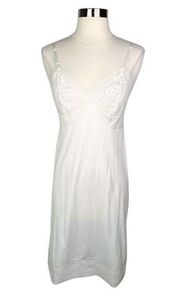 Vintage Vanity Fair Floral Lace Slip Dress