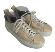Who What Wear Womens Daria Platform Sneakers Shoes French Vanilla Leather 6.5