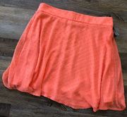 Maurices coral skirt Size Large NWT