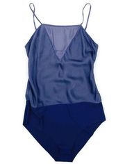 NWT Cami NYC Revolve Trey Silk Adjustable Spaghetti Strap Bodysuit Sz S