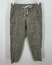 Lou & Grey Women’s Army Green Pull On Jogger Style Pants Size 8