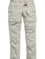 The North Face Paramount Granite Bluff Tan Convertible Cargo Pants Women’s 8