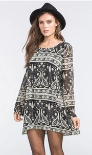 Womens Paisley Print Dress