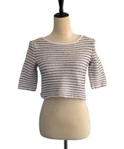 Vintage St. John Sport Knit Cropped Cruise Basic Top Size Medium