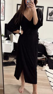 Black Wrap Dress