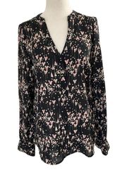 LC Lauren Conrad Women Size XS Button Up Shirt Roll Tab Sleeve #14-82