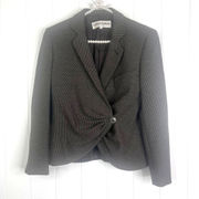 Giorgio Armani Vintage Cropped Gray/Brown Blazer SZ 40