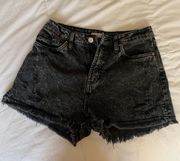 Black Denim Shorts