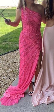 Pink Ashleylauren Prom Dress 