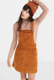 Orange Corduroy Overalls