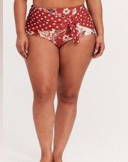 Torrid High-Rise Tie-Front Swim Bottom size 2 X