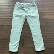 ELLE PARIS Green Cropped Denim Size 8