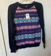 Ladies chaps sweater medium nwt