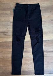 Wild Fable Denim Jeans 6 28 High Waisted Black Skinny Stretch Womens Pant NWT