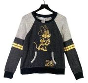 Disney  Parks Minnie Mouse Gold Shirt Size Small Womens Top Souvenir Long Sleeve