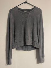 Calia Cropped Crewneck Sweater