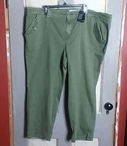 NWT Torrid Military Crop Jeans