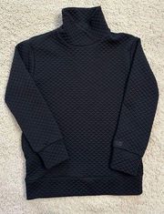 New Balance Sweatshirt Honeycomb Black Women’s XS Cowl Neck