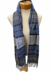 Jos. A. Bank cashmere scarf blue and gray