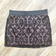 Bailey 44  lace overlay mini skirt