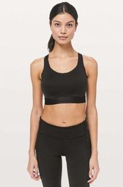 Lululemon Fine Form Bra Size 34B Black Ultralu W2BINS Athletic Gym